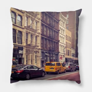 SoHo Streets Manhattan New York City Pillow