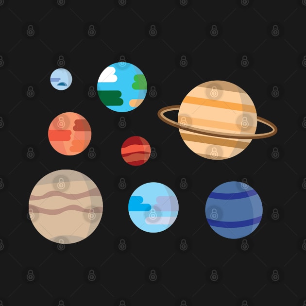 Planets Of Solar System by Mathew Graphic