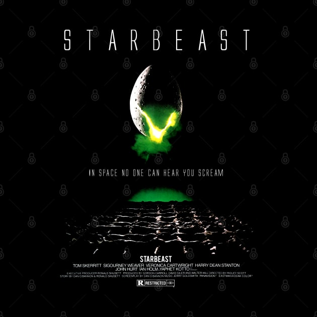 Alien Poster as STARBEAST by hauntedjack