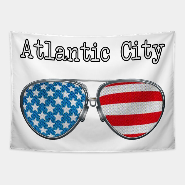 AMERICA PILOT GLASSES ATLANTIC CITY Tapestry by SAMELVES