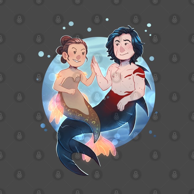 Reylo mermaids AU by staypee