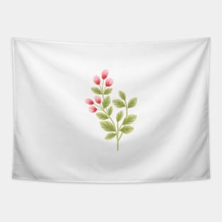 Flower bud and leaf Tapestry