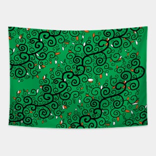 St Patrick's Day Irish Vine Pattern Tapestry