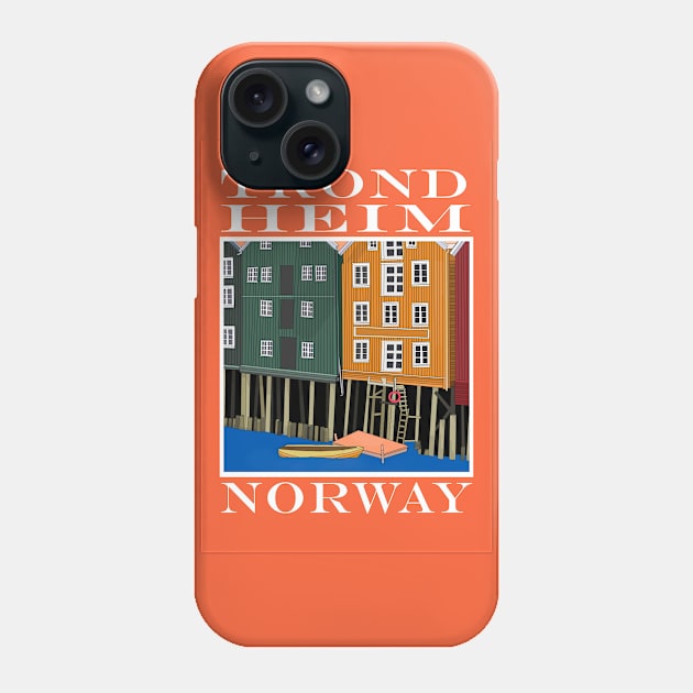 Trondheim Trøndelag Norway Phone Case by DiegoCarvalho