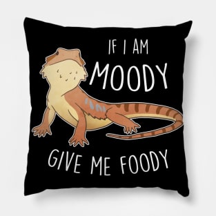 Bearded Dragon Lizard Moody Foody Pillow