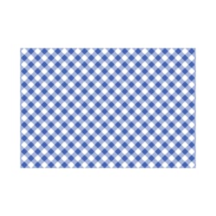 Blue Gingham Plaid T-Shirt