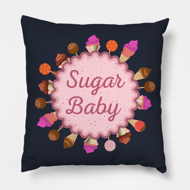 Sugar Baby Pillow by jslbdesigns