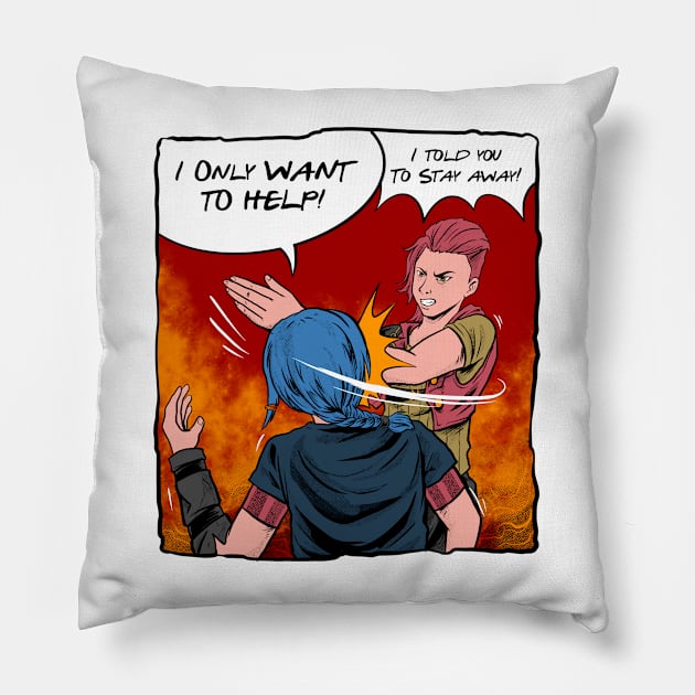 stay away Pillow by spoilerinc