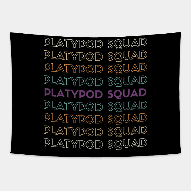 Platypod Squad Tapestry by Aplatypuss