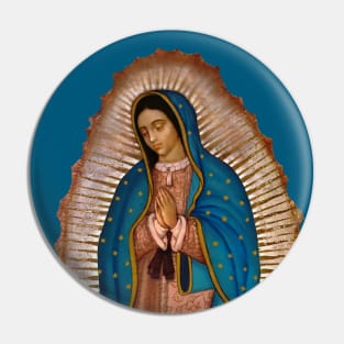 Our Lady of Guadalupe (transparent background design) Pin