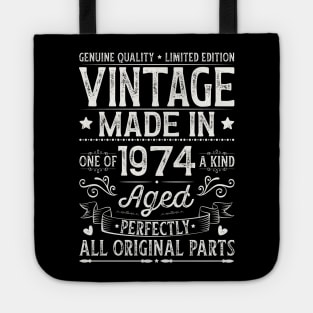 Vintage 1974 50th Birthday Tote