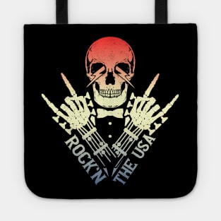 Rock'n The USA - Rock & Roll Skeleton Guitar Tote