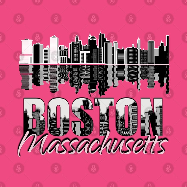 Boston Massachusetts by TeeText