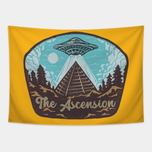 UFO Pyramid Dessert Ascension Tapestry