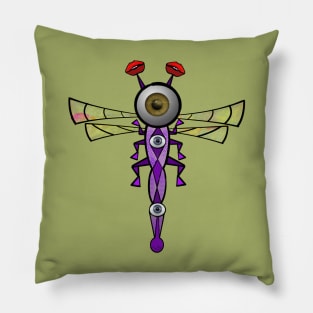 Geometric Dragonfly Pillow