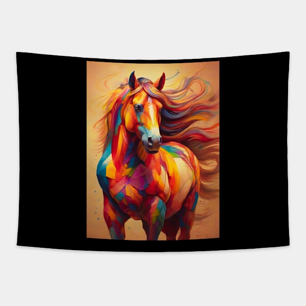 Kaleidoscope Horse Tapestry by Daniel99K