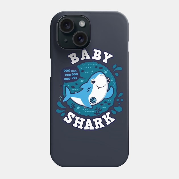 Baby Shark Boy (trace) Phone Case by Olipop