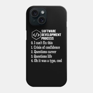 Software Development Process Engineer Developer Coder Geek Phone Case