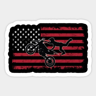 Louisville Kentucky American Flag Bicycle - Louisville - Sticker