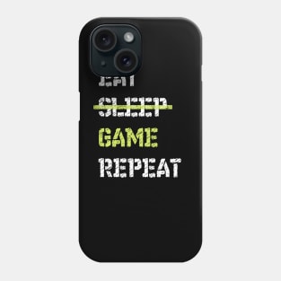 Eat Sleep Game Repeat Gamer Phone Case