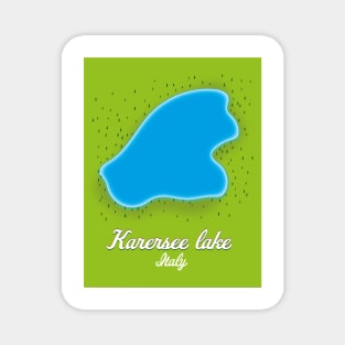 Karersee lake Italy map Magnet