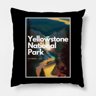 Yellowstone National Park hike - Wyoming USA Pillow