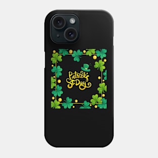 st patricks Leaf Border Phone Case