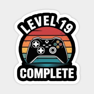 Level 19 Complete 19th Wedding Anniversary Magnet