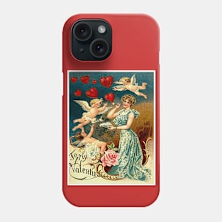 Valentines Day Vintage 1899 Card Print Phone Case