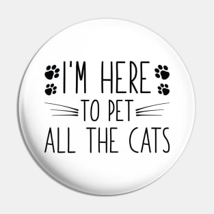Pet All The Cats Pin