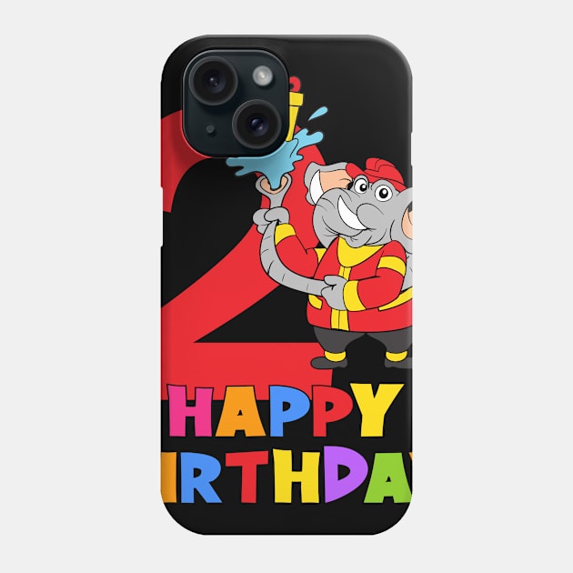 2nd Birthday Party 2 Year Old 2 Years Phone Case by KidsBirthdayPartyShirts