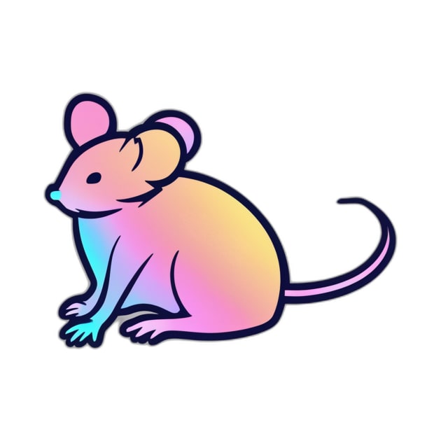 Mouse Pastel shades Shadow Silhouette Anime Style Collection No. 395 by cornelliusy