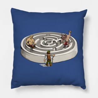 Minotaur Maze Pillow