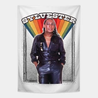 Sylvester / 70s Retro Style Fan Design Tapestry