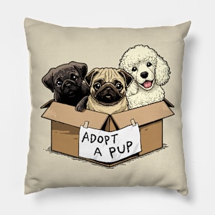 Adopt a Pup Pillow