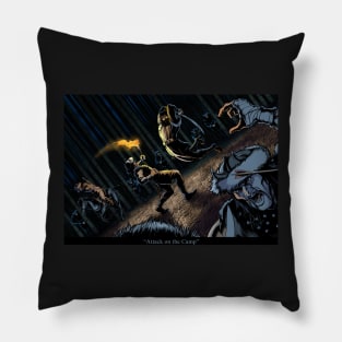 Attack on the Camp framed Pillow