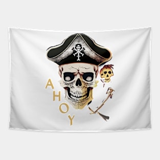 Pirate's Parley - Ahoy Skull Tapestry