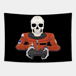 Space suit Skull gamer Tapestry