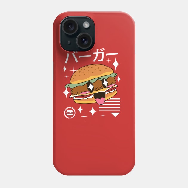 Kawaii Burger Phone Case by Vincent Trinidad Art