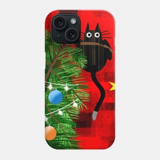 The Falling Christmas Tree Phone Case