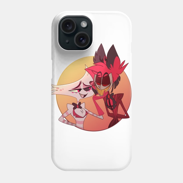 Alastor and Angel Dust Phone Case by rentaire