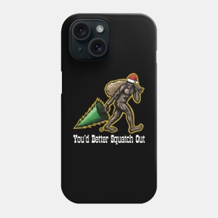 Bigfoot Santa Phone Case