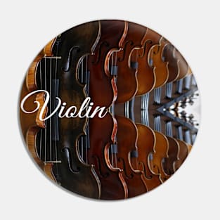 Violin Music Design Pin