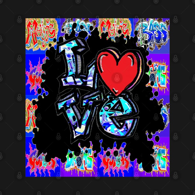 love graffiti blue 2 by LowEndGraphics