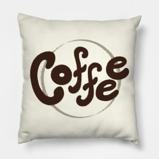 Coffee Lettering Pillow