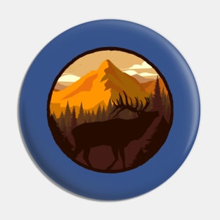 Deer In The Dawn - Nature Lovers Pin