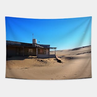 House on the Sand Dunes Tapestry