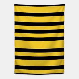 Yellow stripes, horizontal sunny striped pattern Tapestry