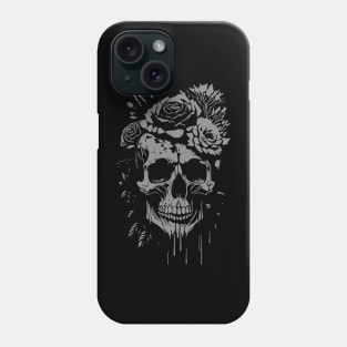 goth rock skull design Phone Case