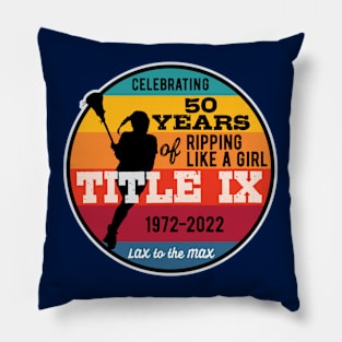 Title IX 50th Anniversary Women's Lacrosse Player Pillow